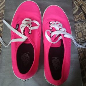 Neon Pink Vans